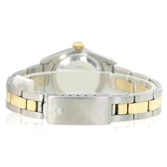 ROLEX DATEJUST GRAY JUBILEE DIAMOND DIAL FLUTED JUBILEE WATCH 69173 BOX&PAPER - Picture 12 of 12